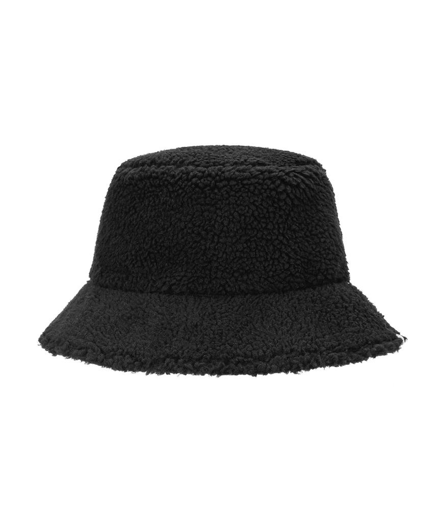 Bajal Va Square Label Reversible Bucket Hat Black
