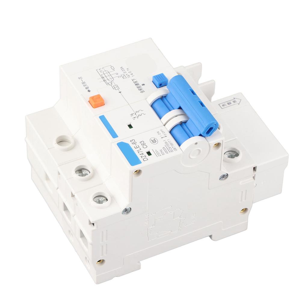 30 MA Leakage, 63 A Residual Current Circuit Breaker with RCCB 230 V, Overload, Short Circuit for Home, Technical Construction