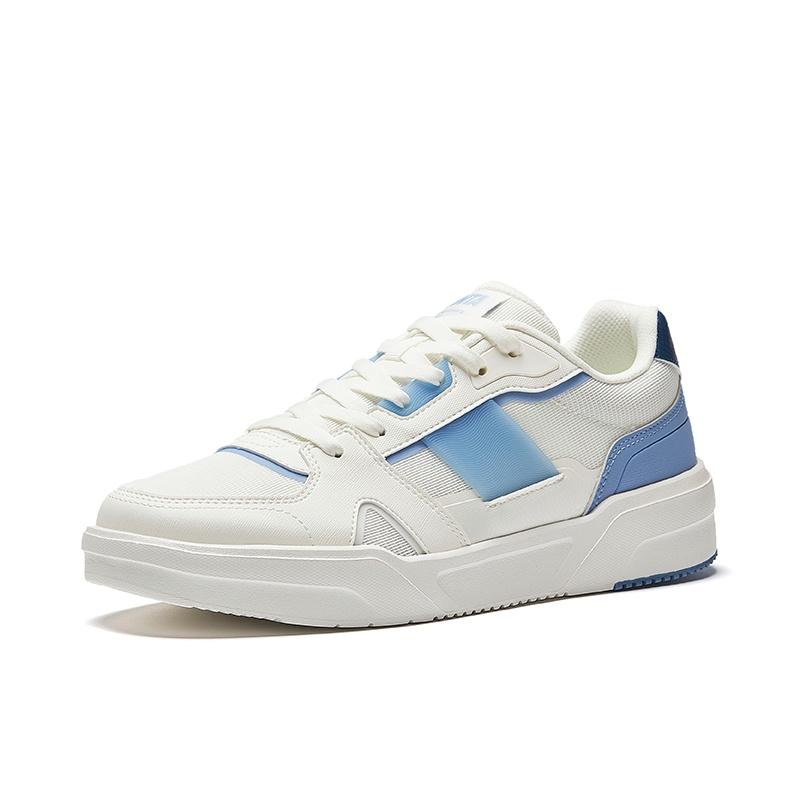 Anta Abrasion Resistant Slip Resistant Low top Skateboard Shoes Men's White Blue 112528014-3