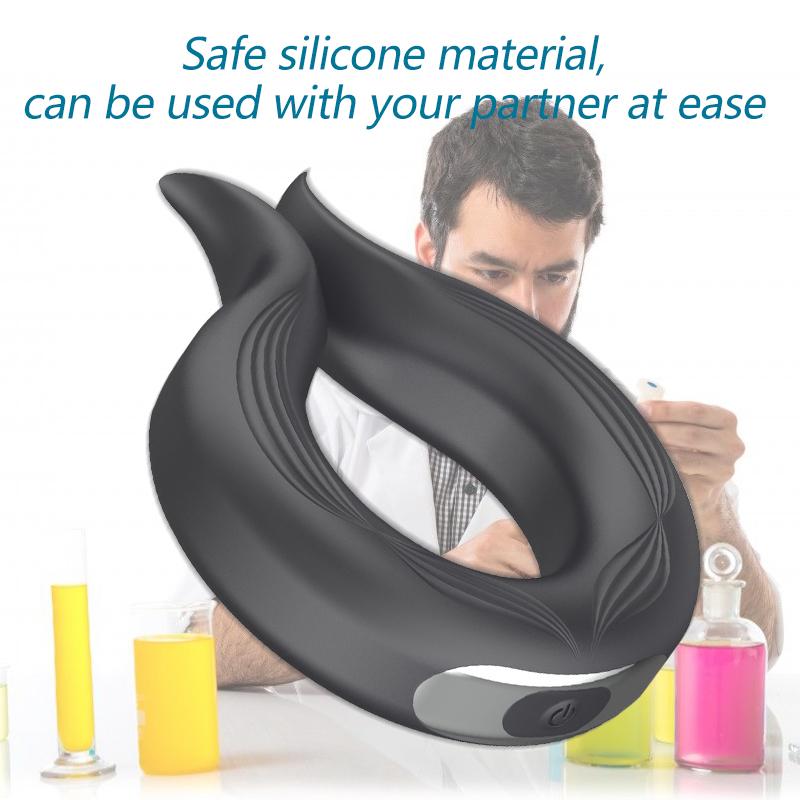 Male Vibrator Penis Ring Clitoris Stimulation Massage Delayed Ejaculation Adult Sex Toys Sex Products Massage Couples