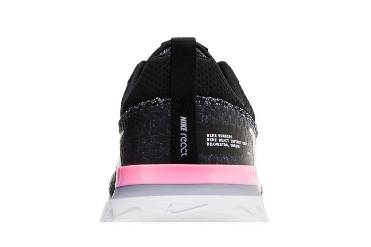 Nike React Infinity Run Black Football Grey Pink