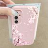 Custodia Floreale Fiori di Pesco Rosa Per Samsung S26 S25 S24 Ultra S23 S22 S21 FE A15 A16 A17 A26 A35 A36 A37 A54 A55 A56 A57 5G Copertura con Texture in Pelle