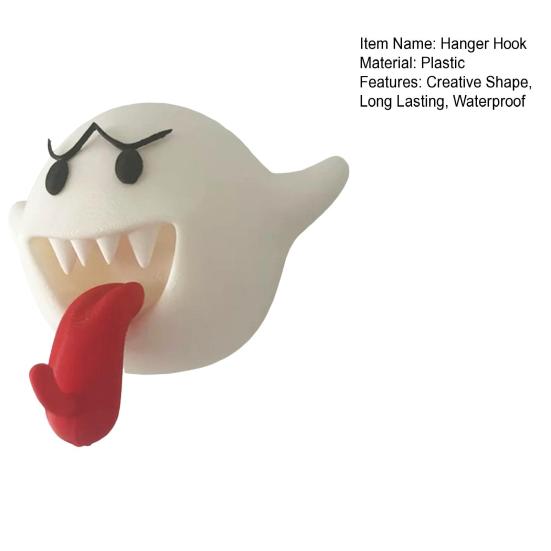 Key Holder Halloween Ghost Hanger Hook Strong Load-bearing Waterproof Easy to Install Wall Mount Key Hook Organizer