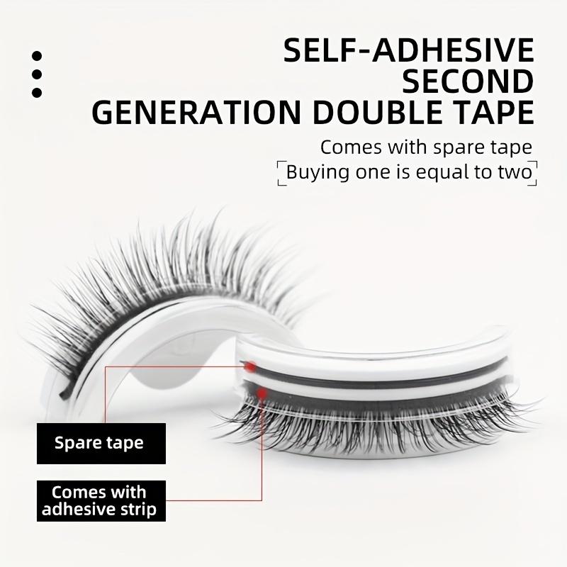 Self-adhesive Faux Mink Lashes False Eyelashes 3 Pairs Eyelashes Wispy Natural Lashes Extension Eye Makeup
