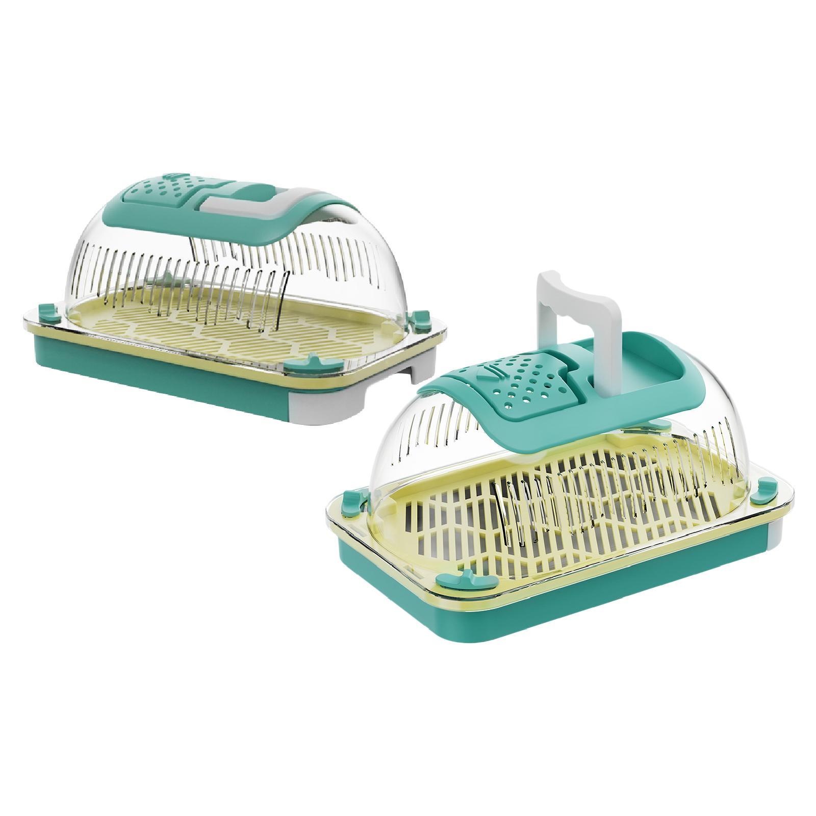 Reptile Terrarium Portable Sturdy Habitat Cage for Terrapin Tortoise S