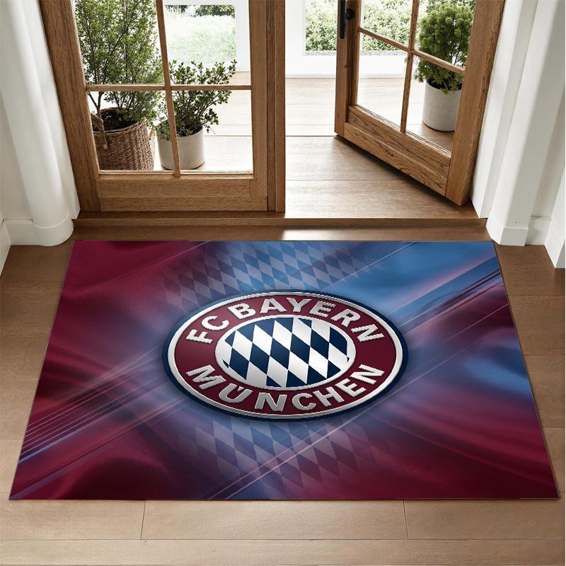 Tapis Velours Cristal Design Bayern Munich Tapis Décoratif Doux pour Chambre à Coucher Entrée