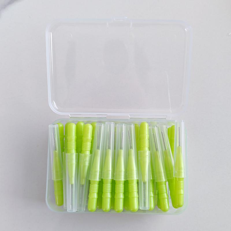 40Pcs Interdental Brush Tooth Dental Interdental Brush Toothpick Dental Floss Toothpick Braces Oral Care Cleaning Tool