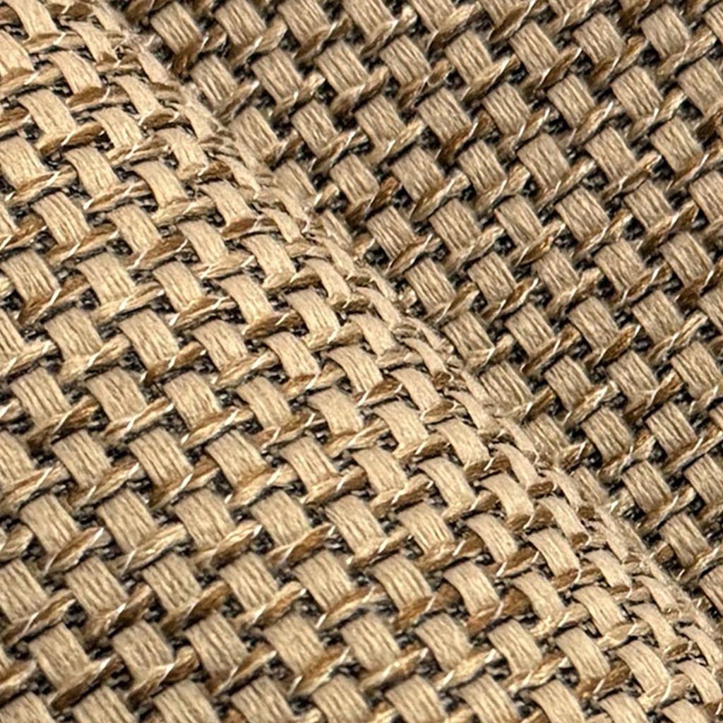 Entryway Rug with Woven Faux Linen Design Antislip Base Absorbent Door Mat for Enhances Safety in Family Environment