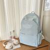 Junior High School Students' Schoolbags Female New High School Students' Large Capacity Backpacks Male Campus American Trend Backpacks.