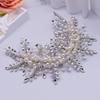 Floral Jewelry Rhinestone Headband Bridal Hair Accessories  Evening Dress Decoration