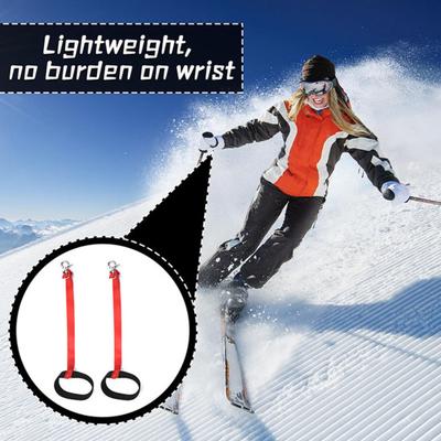 Lot de 4 gants de ski avec sangle de sécurité élastique et dragonne pour sports d'hiver