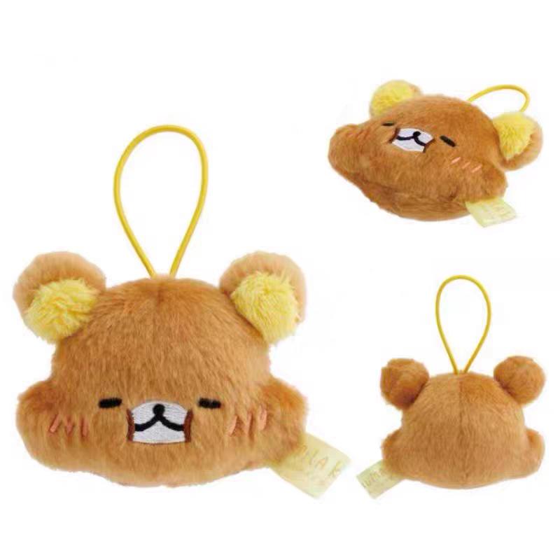 Kawaii Cartoon Rilakkuma Plush Toys Keychain Creative Cartoon Korilakkuma Backpack Pendant Couple Accessories Christmas Gifts