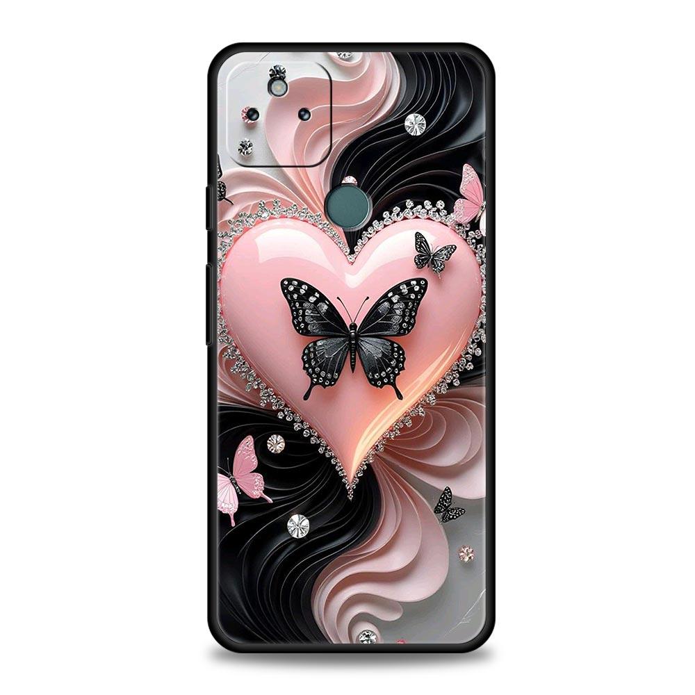 Colored Love Heart Printed Phone Case Cover for Google Pixel 10 9 8 7 6 9A 8A 7A 6A Pro Shockproof Soft TPU 9 Pro XL Shell Capas