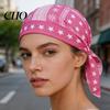 Turban Cap Cooling Hat Paisley Pattern Elastic Fit Adjustable Straps Retro Bandana Headscarf Breathable Sweat-Wicking Fabric Outdoor Cycling