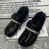 Pantofi Plați de Iarnă pentru Femei Mărimi Mari Casual Femei Mullers Designer Pluș Mocasini pentru Femei Antiderapanți Pantofi pentru Femei