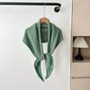 Elegant Triangle Striped Scarf Comfortable Knit Wool Scarf Decorative Neck Warmer  Women
