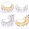 Solid Color Fashion Curved Design Women Metal Necklace Collar For Trendy Outfit