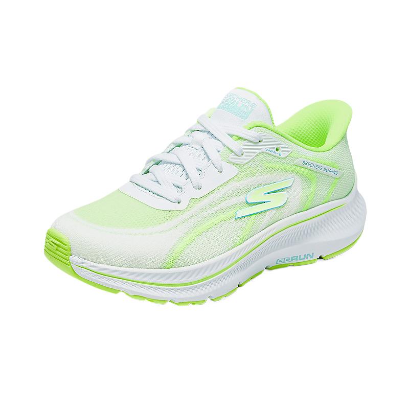 Skechers Serie Go Versatili Comode Resistenti Basse Casual Scarpe da Corsa Donna sneaker Bianco Giallo 128636-WLM