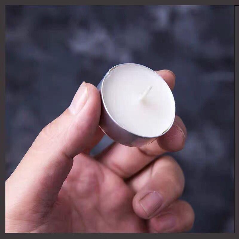 12g 3 Hours 14g 4 Hours No Romantic Picture Tea Wax Aluminum Shell Tea Candle 50 Packs