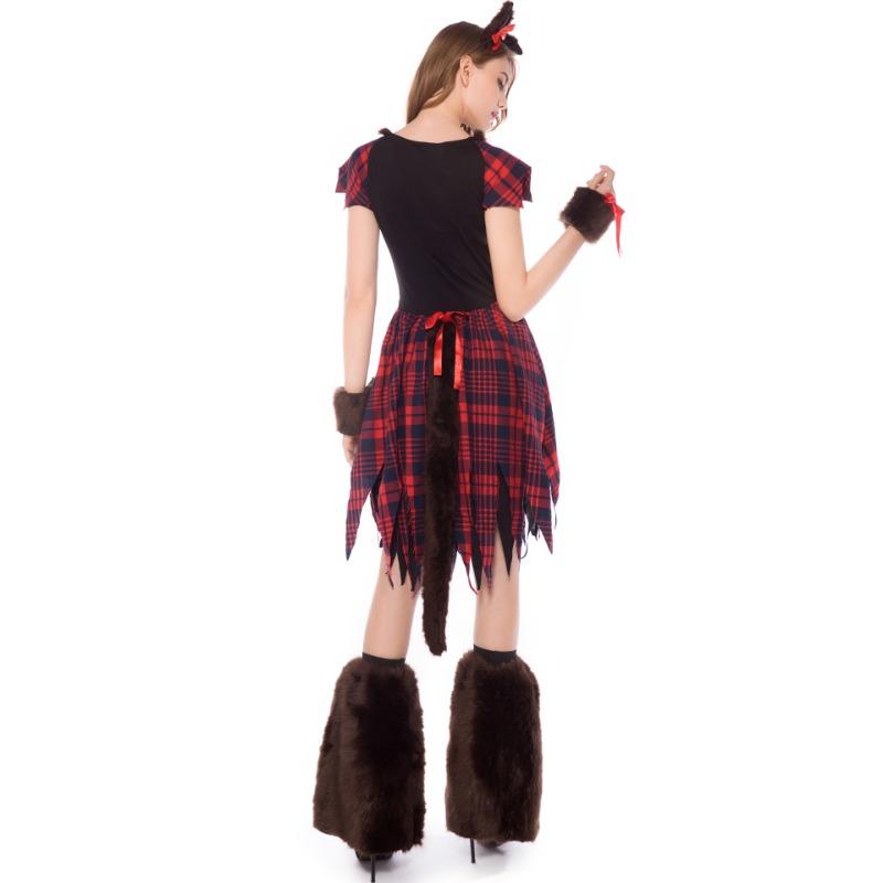 Halloween Costume Adult Masquerade Party Animal Fox Female Cosplay Nightclub Stage Costume