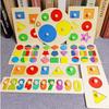 Speelgoed Educatief Montessori Baby Houten Puzzel Speelgoed Geometrisch Alfabet Cijfer Vorm Sorteerder Puzzel Voor Matchen Bordspellen Kinderen