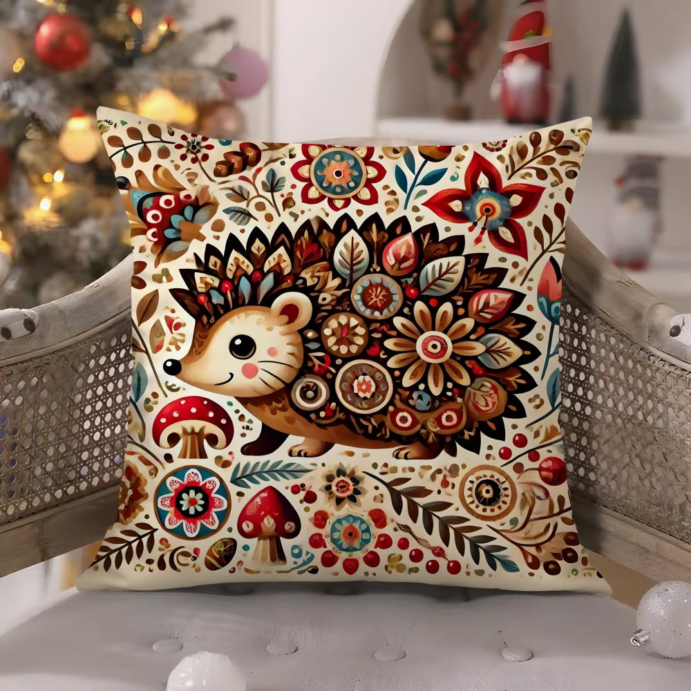 Natural floral colors animal prints Pillow Case Comfort Sofa Bed Silky elegant Invisible zipper Decorative cushion cover