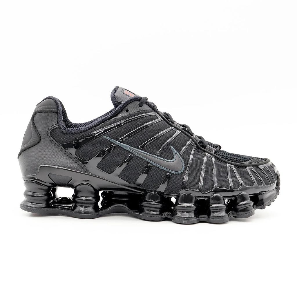 AR3566-002 Nike Shox TL Black and Max Orange Hematite (Women's)