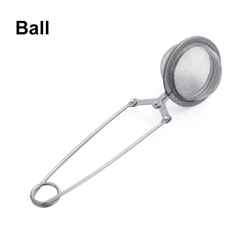 New 1set Reusable Fine Tea Strainer Filters Kongfu Stainless Steel Mesh Colander Reusable Teapot Infuser With Handle