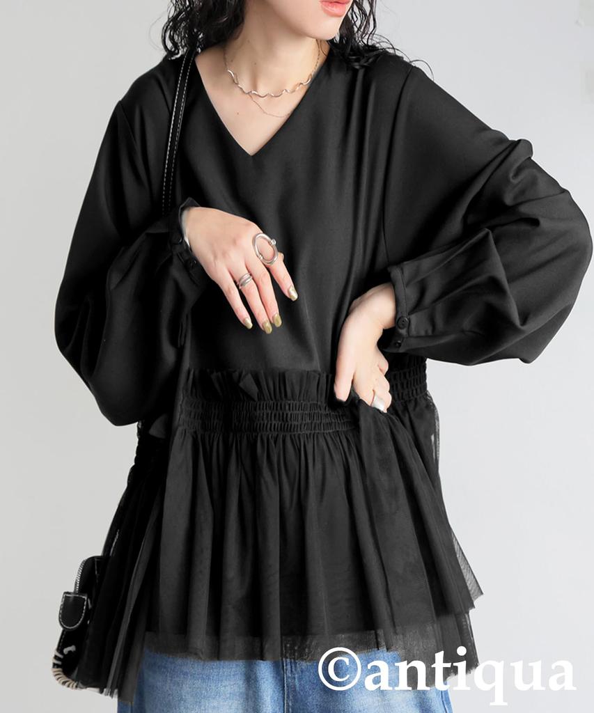 Antiqua Women's Tulle Docking Top, PK-01289, One Size 05, Black