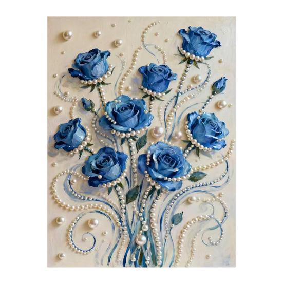 Набор для рисования жемчугом своими руками Замок Подсолнух 3D Имитация жемчуга Арт-ремесло Набор для украшения стен дома I