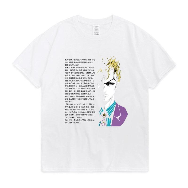 2026 Anime Jojo Bizarre Adventure T Shirt Men Women Short Sleeved Tops Vaporwave Aesthetic Jotaro T-shirt Cotton Kujo Manga Tee Shirt