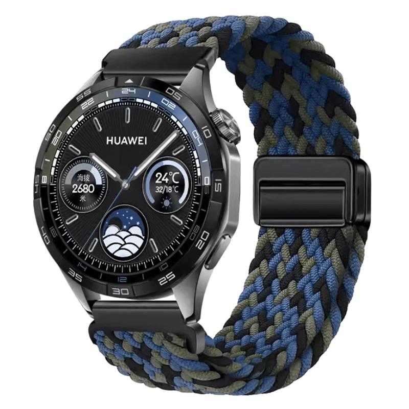 Nylon Band for Huawei Watch 5/GT5 Pro/GT5/4/3 46mm Sport Wristband for Amazfit Balance 2 1/Bip 6 5/GTR 47mm/GTS 4/Active 2 Strap