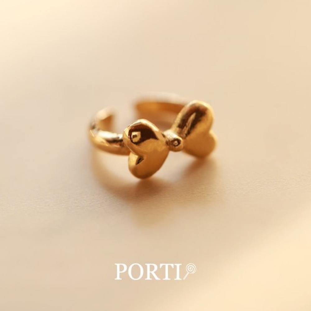 Porti 24k Little Ribbon Birthday Ring 1g