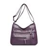 Mother Bag Large Capacity Shoulder Crossbody Bag Women's Multi-Layer Soft Leather Bag