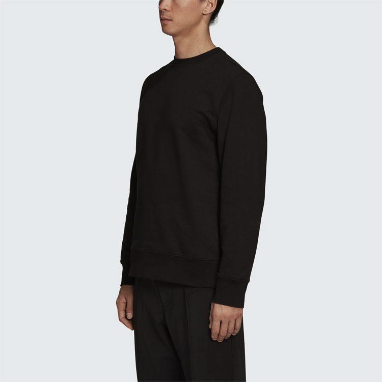 Y 3 Sweatshirts Unisex Black Crew Neck Moderate Regular FS3398