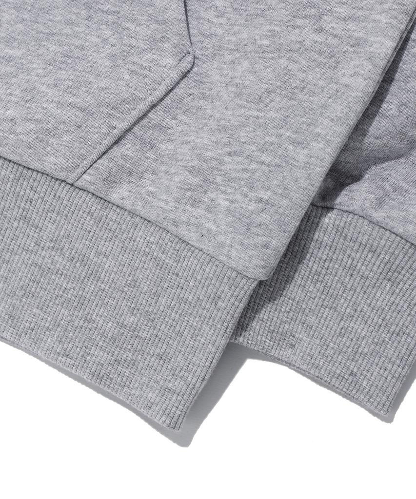 Rayfikers Applique Logo Zip-Up Hoodie Melange Grey (Mp6Tu148-097)