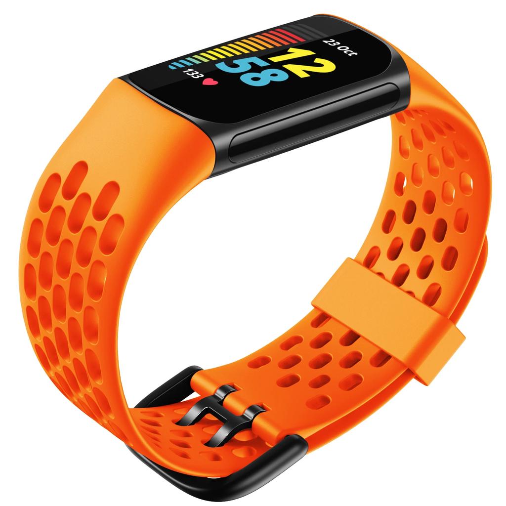 Strap For Fitbit Charge 5/6 Smart Watch Band Sports Breathable Strap Silicone Wristband For Fit Bit Charge5 Bracelet Accessories