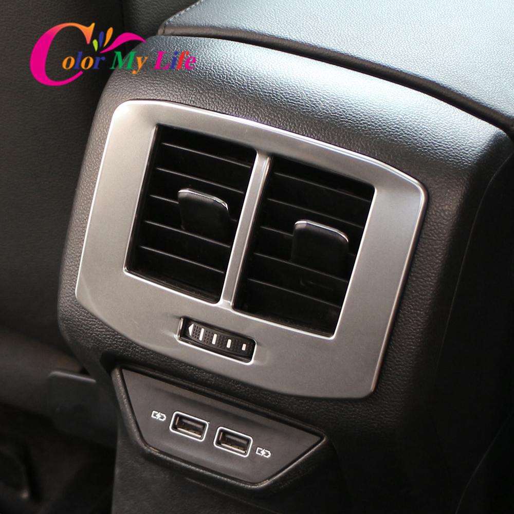 Auto Hinten AC Vent Outlet Panel Abdeckung Trim für Volkswagen VW T-roc Troc 2018 - 2022 Klimaanlage Panel Aufkleber