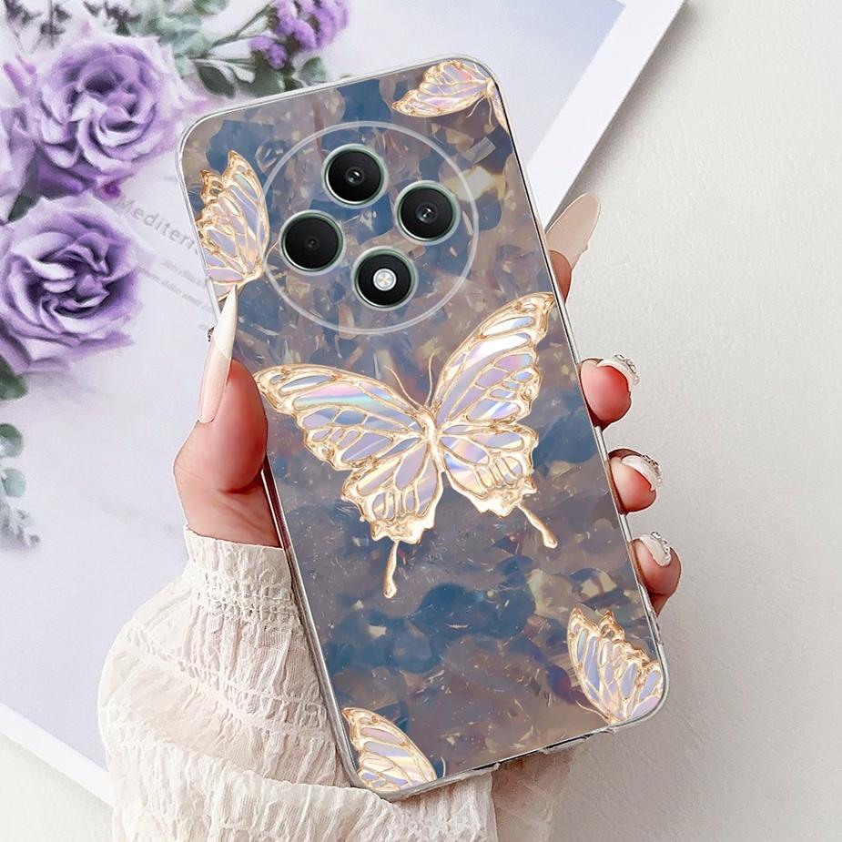 For Oppo Reno 12F 5G Case Reno12 FS CPH2637 Colorful Flowers Painted Cover Soft Silicone Case For Oppo Reno12 F 4G Reno12F Shell