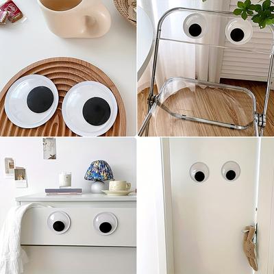 2pcs Fun Activity Eye Patch Giant Wiggle Googly Eyes With Self Adhesive