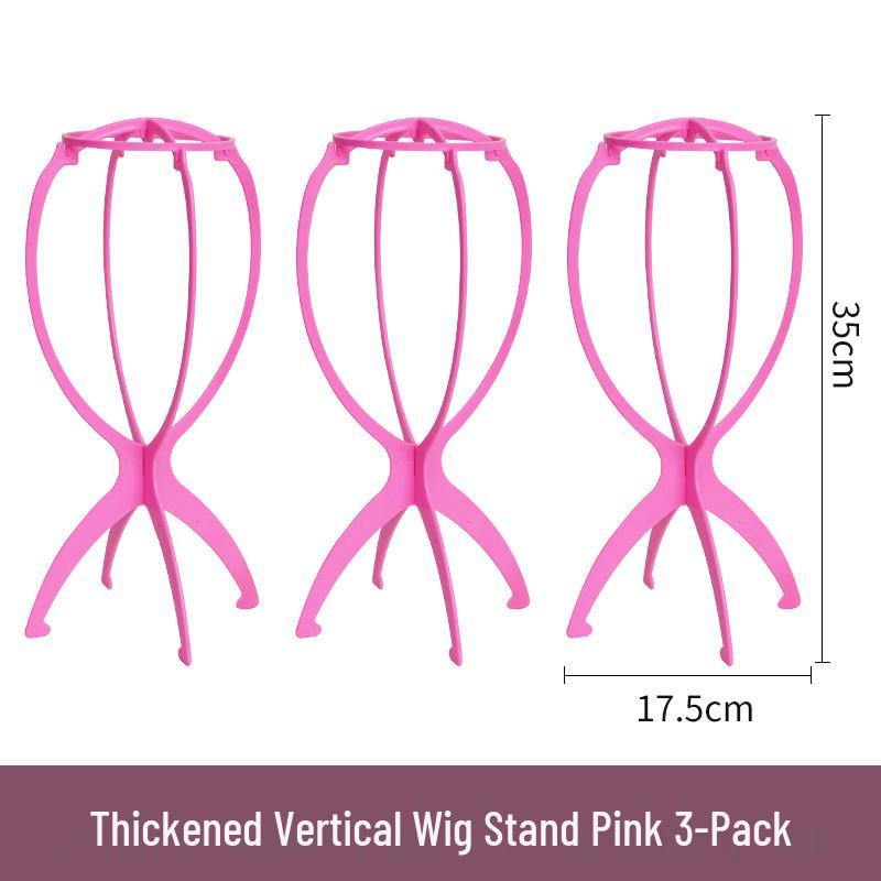 Thickened Plastic Foldable Wig Stand & Hair Support Shelf