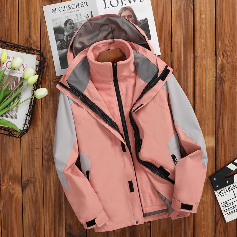 

Unisex Outdoor Windbreaker 3-in-1 Set with Fleece-Lined Jacket and Custom Logo Medium