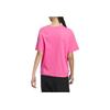 Adidas Dance Loose Casual Round Neck Short Sleeve T-Shirt Women Tops Pulse-Magenta JJ1094