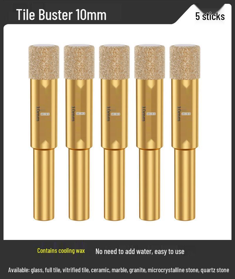 Green Forest 6mm Magnetic Hole Saw for Glass, Marble, & Vitrified Tile.