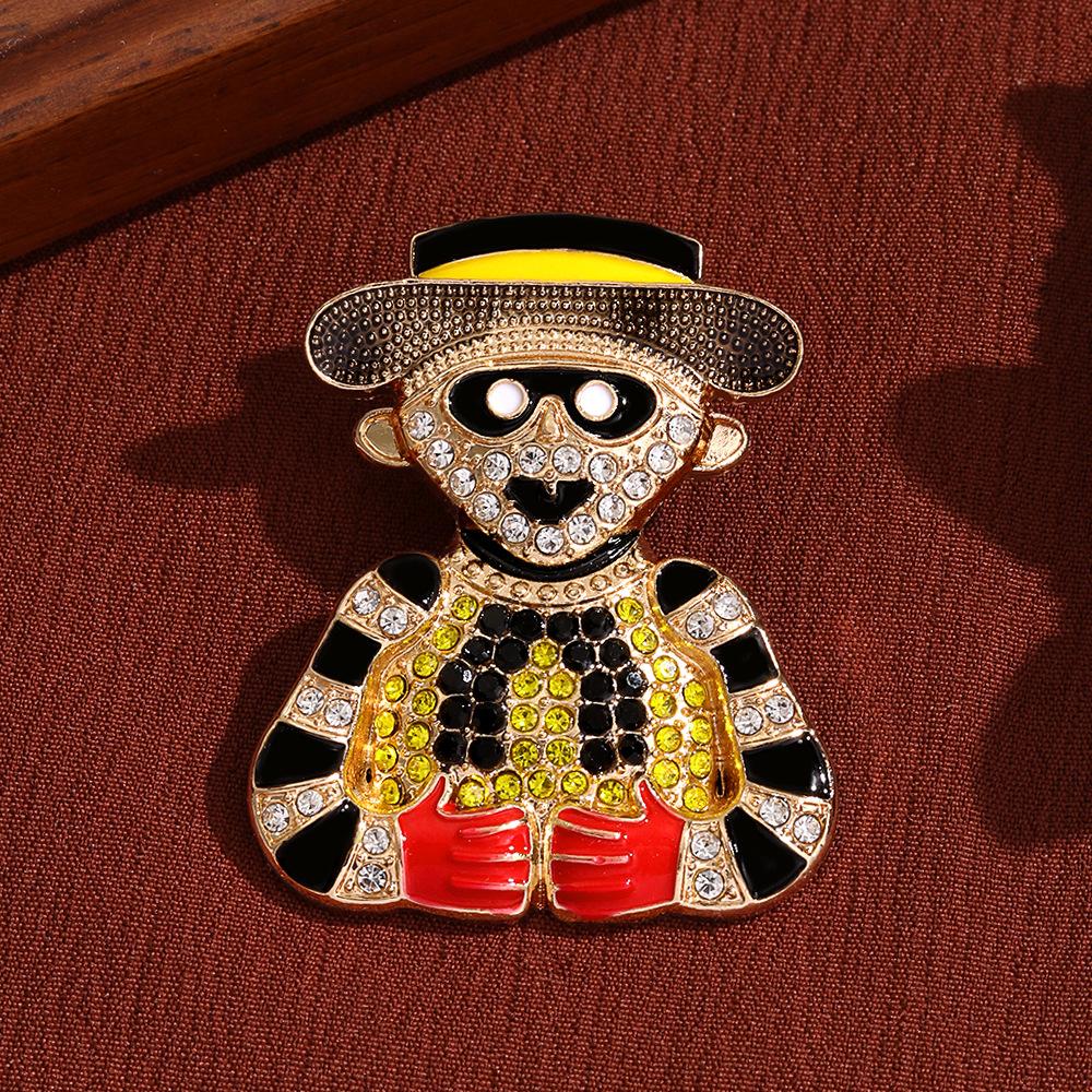 Circus Clown Fashionable Versatile Farmer Accessory Brooch