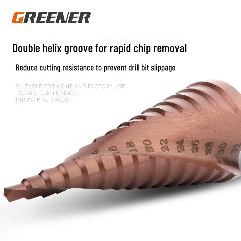 Greener M35 Cobalt Spiral Step Drill Bit