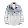 Gradient Shirt American Retro Gradient Plaid Shirt Men's Spring and Autumn New Lazy Style Loose Trendy Couple Jacket