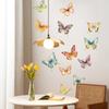 Tj11000 Kreativní Roztomilá Vícebarevná Samolepka na Zeď s Motýlky Ozdobná Dekorace Obývací Pokoj Ložnice Pozadí Samolepicí Samolepka na Zeď