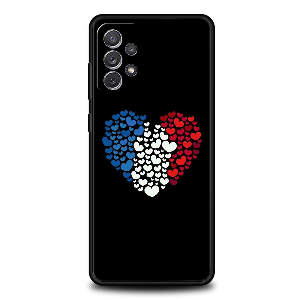 Phone Case For Samsung Galaxy A15 A13 A51 A71 A41 A31 A21S A03S A05 A35 A55 A23 A25 A33 A53 A73 5G Cover France Flag
