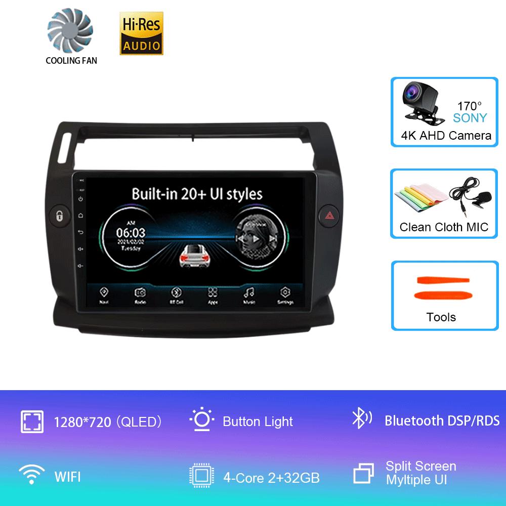 

Android 14 для Citroen C4 C-Triomphe C-Quatre 2004 - 2014 Автомобильный радиоплеер Стерео Мультимедиа GPS Навигатор Плеер QLED Экран CHINA